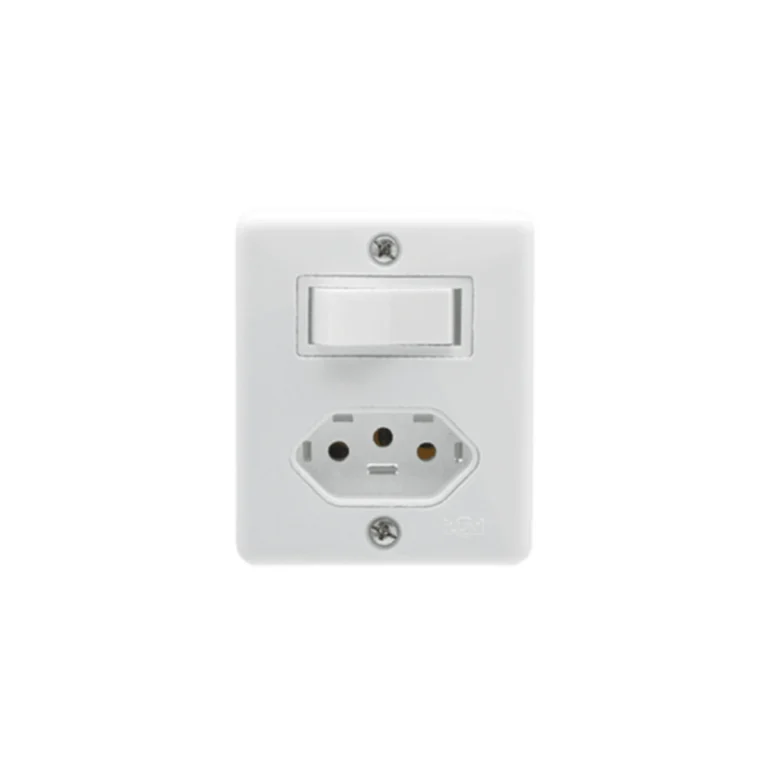 Cj Inter Simples 6A C/ Tomada 2P+T 20A 250V~ Box