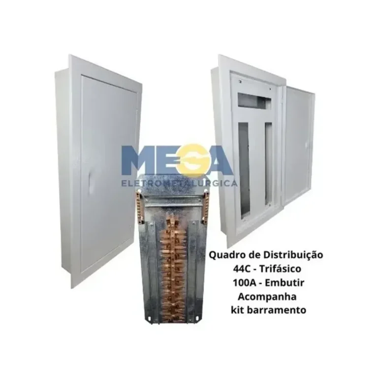 Quadro Disjuntor 44 + 11 Modulos Trif. 100Amp