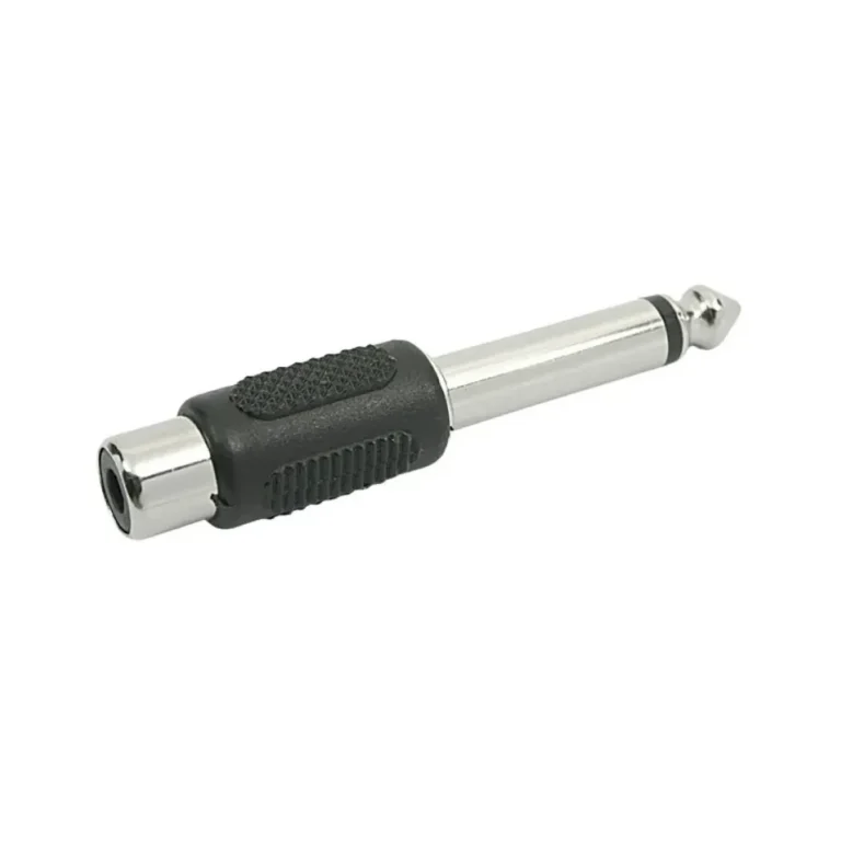 Adaptador P10 Plástico - P10 Mono para Jack RCA