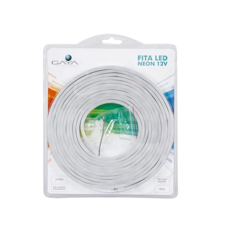 Fita Neon Slim 7W/M 2700K 12V 5Mt Gaya