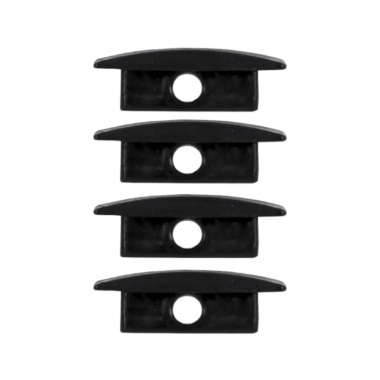 Kit Tampas P/ Perfil Slim Embutir Preto