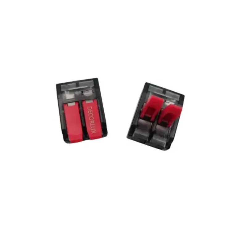 Conector de Emenda e Derivação Plástico 0,5A 6 mm² 2P 40A Preto/Vermelho Decorlux