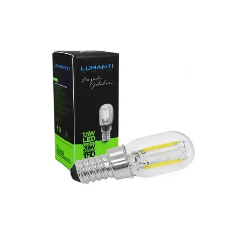 Lâmpada Clear Geladeira/Lustre T22 LED Filamento 1,5W 7200K