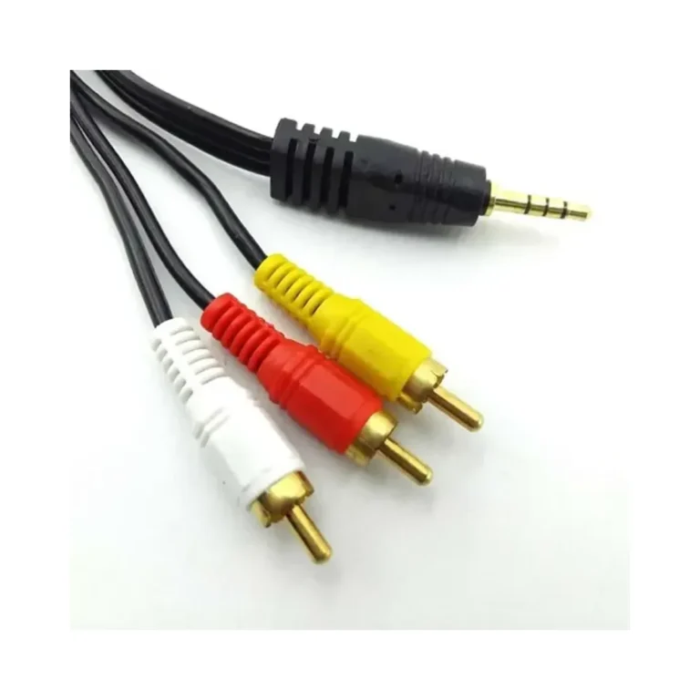 Cabo P2 Stereo + 3 RCA 1.2M