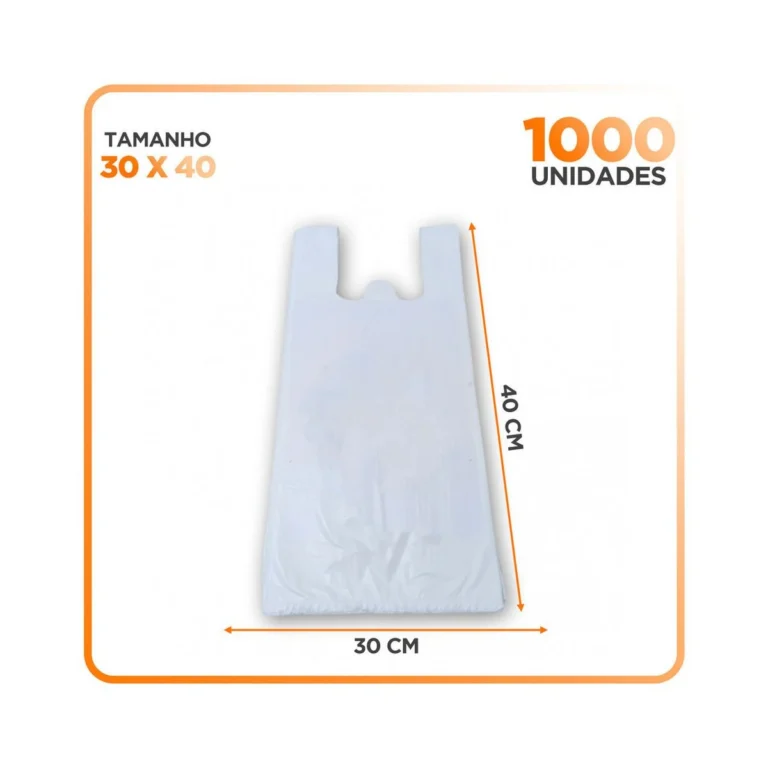 Sacola Lisa Bra 30x40 cm Cx Espec 1.180Kg