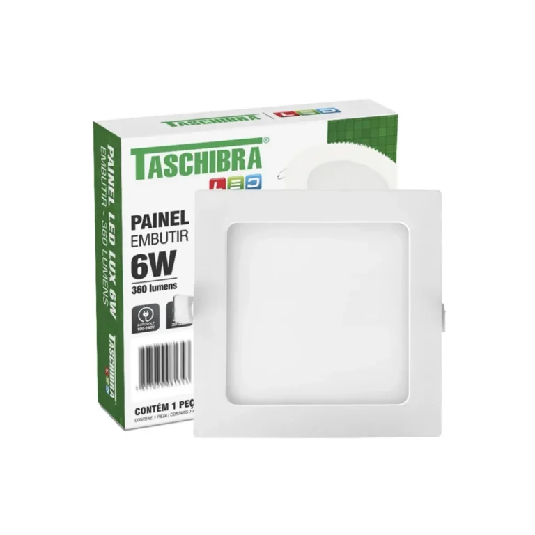 Painel Embutir Quadrado 6W