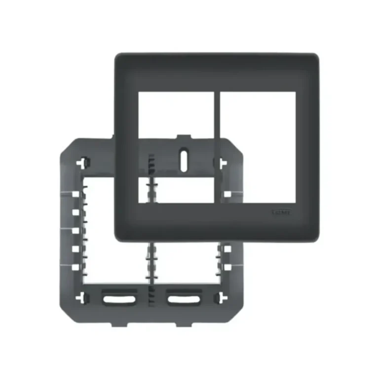 Placa 4 x 4 Preta 06 Modulos com Suporte