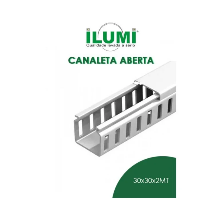 Canaleta 30 x 30 x 2000 mm Cz Semi Aberta Ilumi