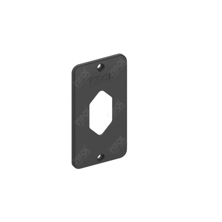 Tampa Tomada Hexag. Vert. Preta 1/2" / 3/4"