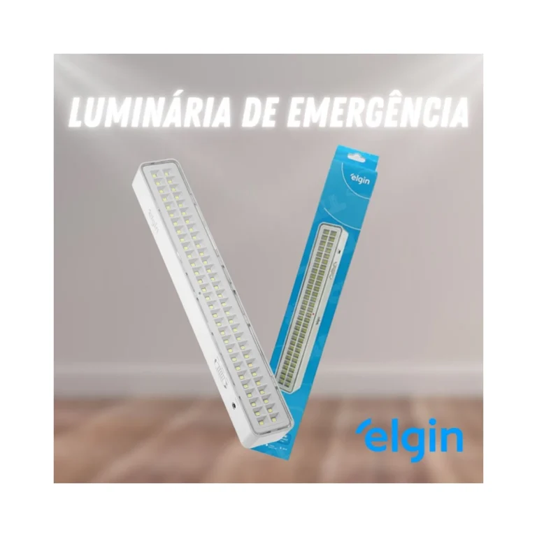 Luminária de Emergencia 60 Leds Elgin
