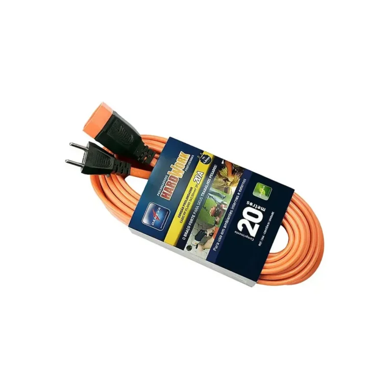 Cordao Prolongador Pp Plano 2x2,50x10,0M Ate 220V C/ Luva
