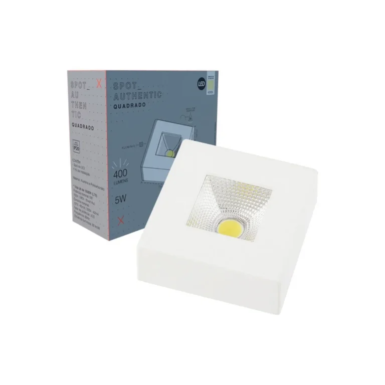 LED - Spot - Authentic - Sobr - Qua - Pf - 5W - A M3000K - Bivolt - 400
