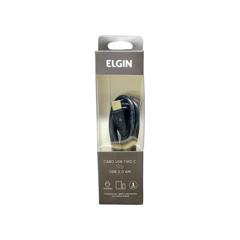 Cabo USB 2.0 Tipo C Preto Usb1.0