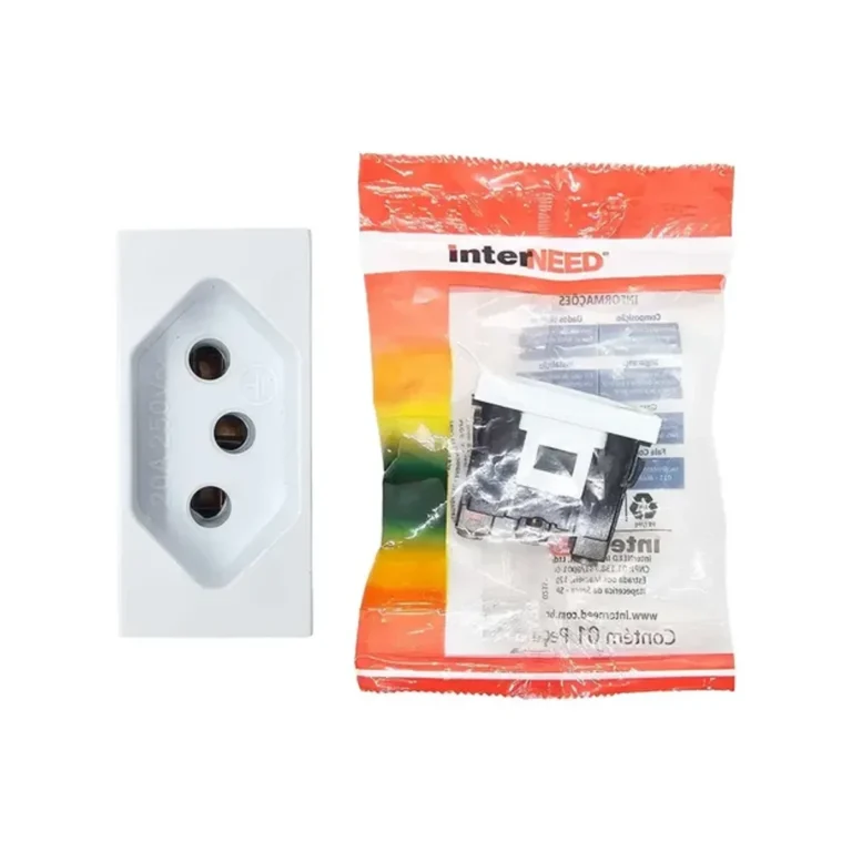 Cj Mobi Lar Branco - Tomada 2P+T 20A Interneed