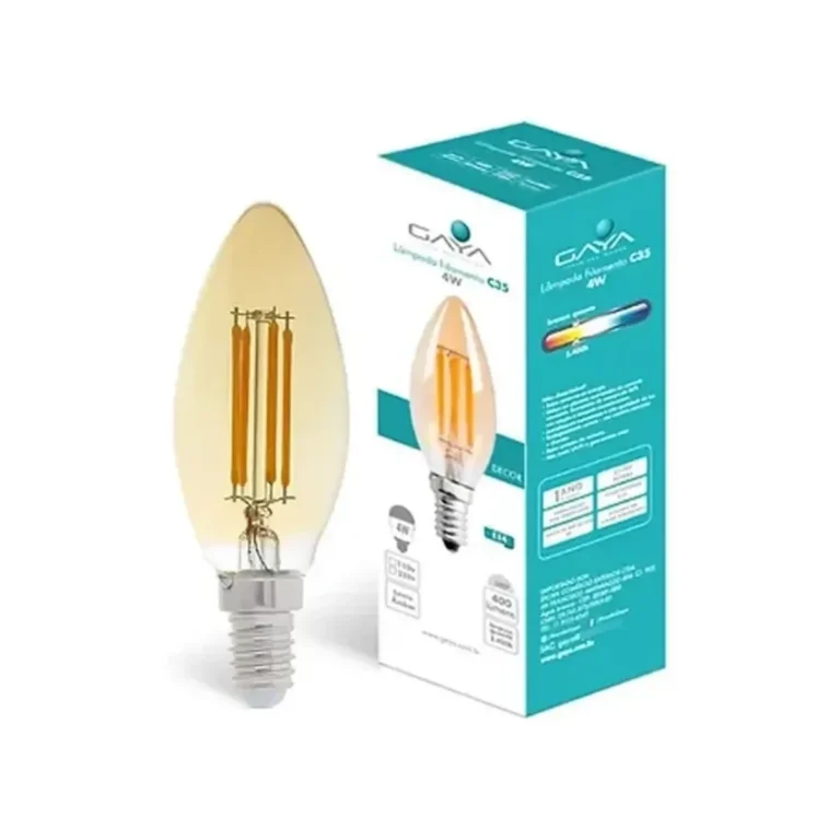Lâmpada Filamento C35 4W 2400K 110V Gaya