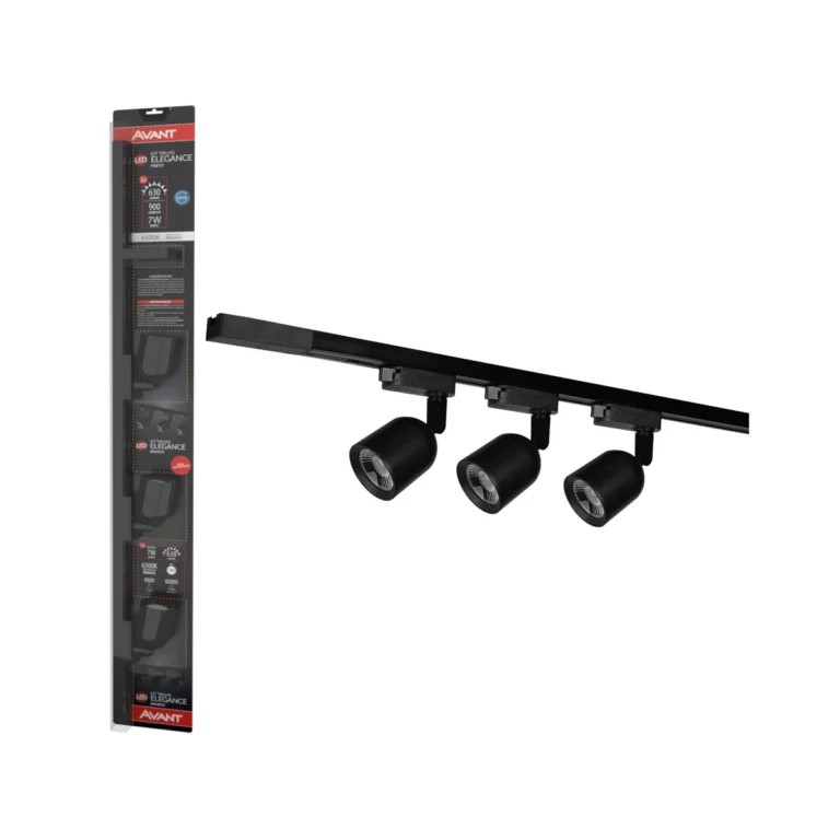 Kit - Trilho - Elegance - T1 - Pr - 6500K - 3x7W Avant