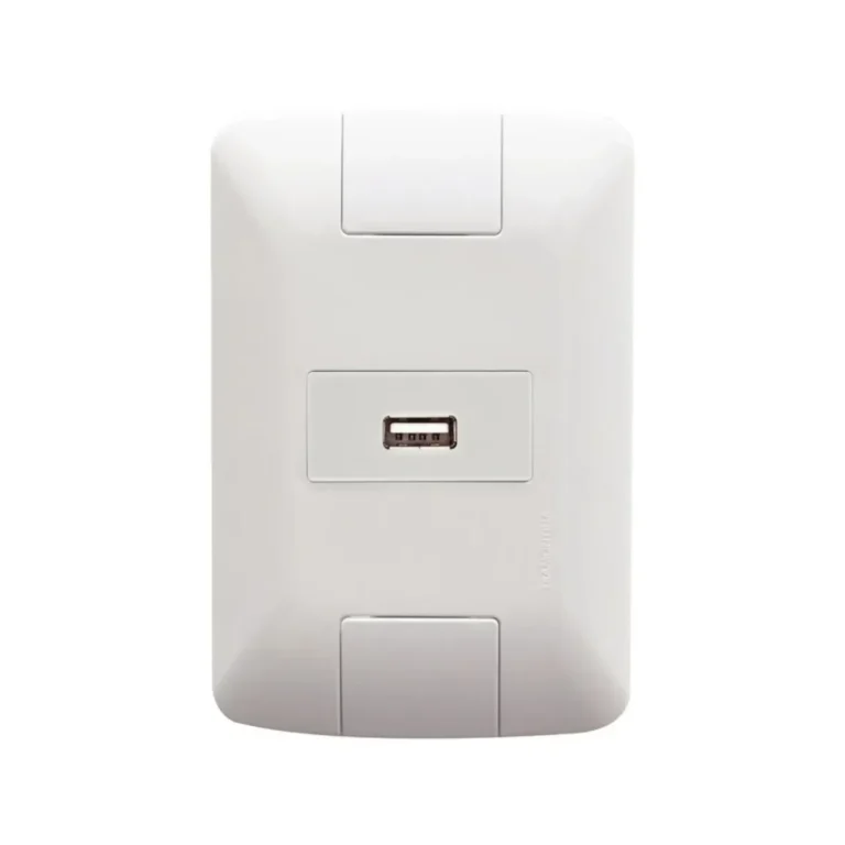 Tomada USB 1,5A Aria Branco