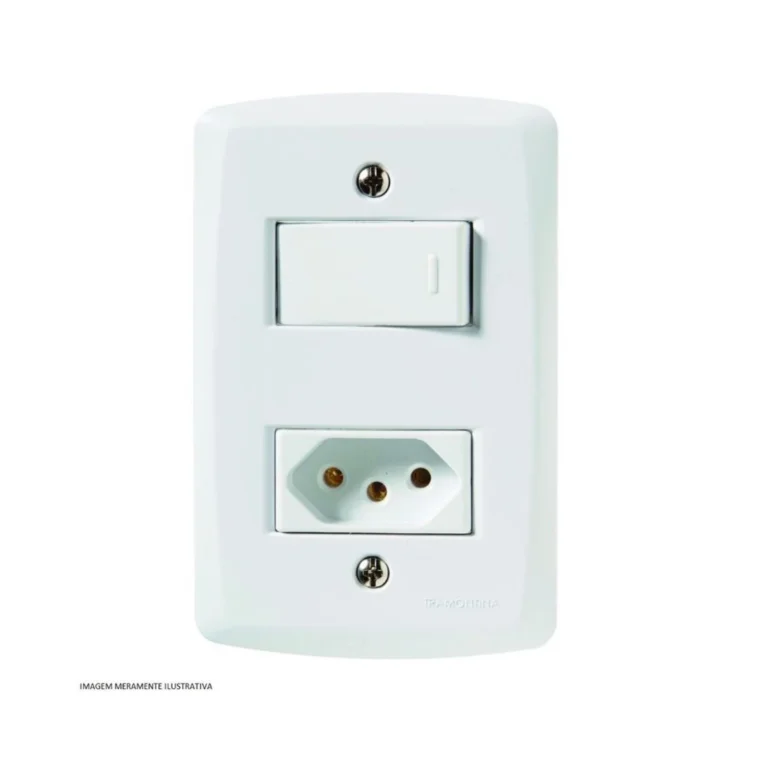 Interruptor Simples e Tom Pad 2P+T 20A Blanc