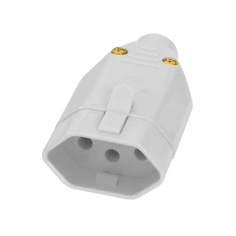 Tomada 2P+T Junção Fêmea 20A/250V Cinza