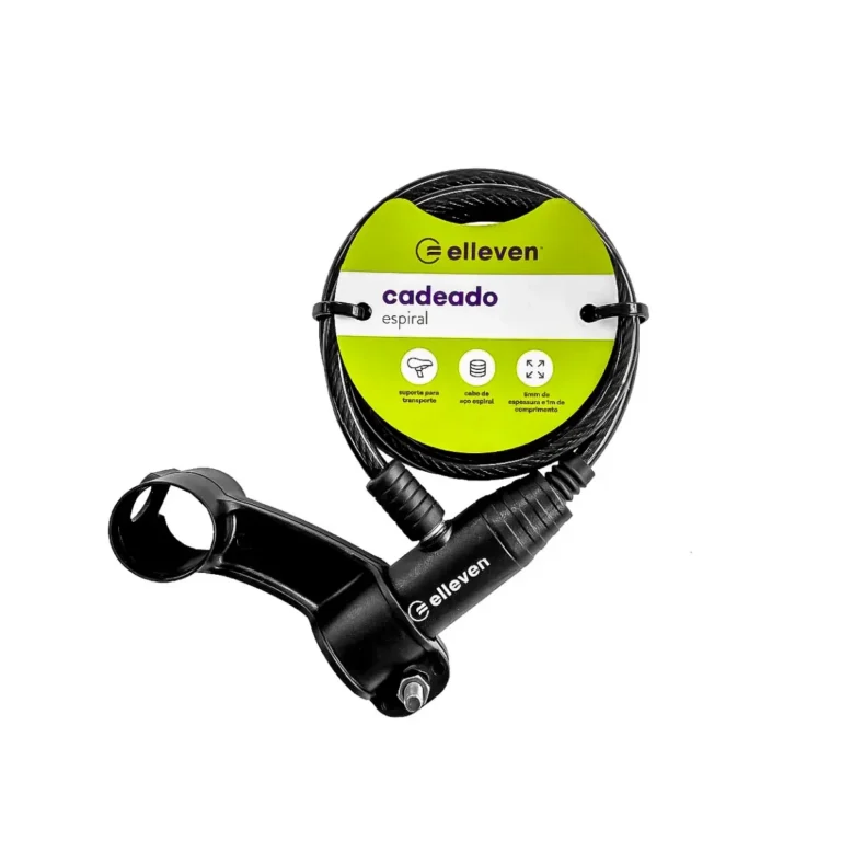 Cadeado Bicicleta 100 cm Chave 6 mm