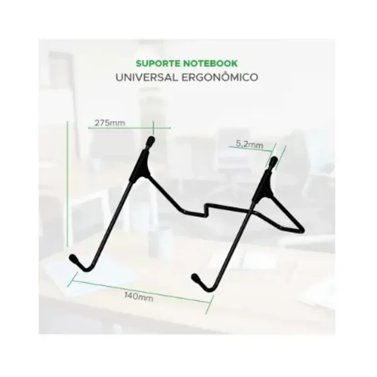 Suporte Notebook Universal Ergonomico - Preto - Px - 12