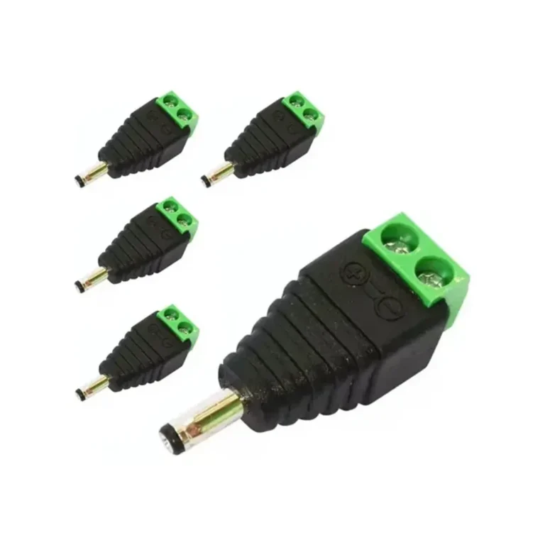 Plug Borne - P4 Macho com Borne 2.1 / 5,5 mm - Engate Rápido