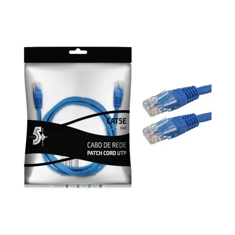 Cabo Patch Info - Patch Cord CAT5E Utp - 5M - Azul