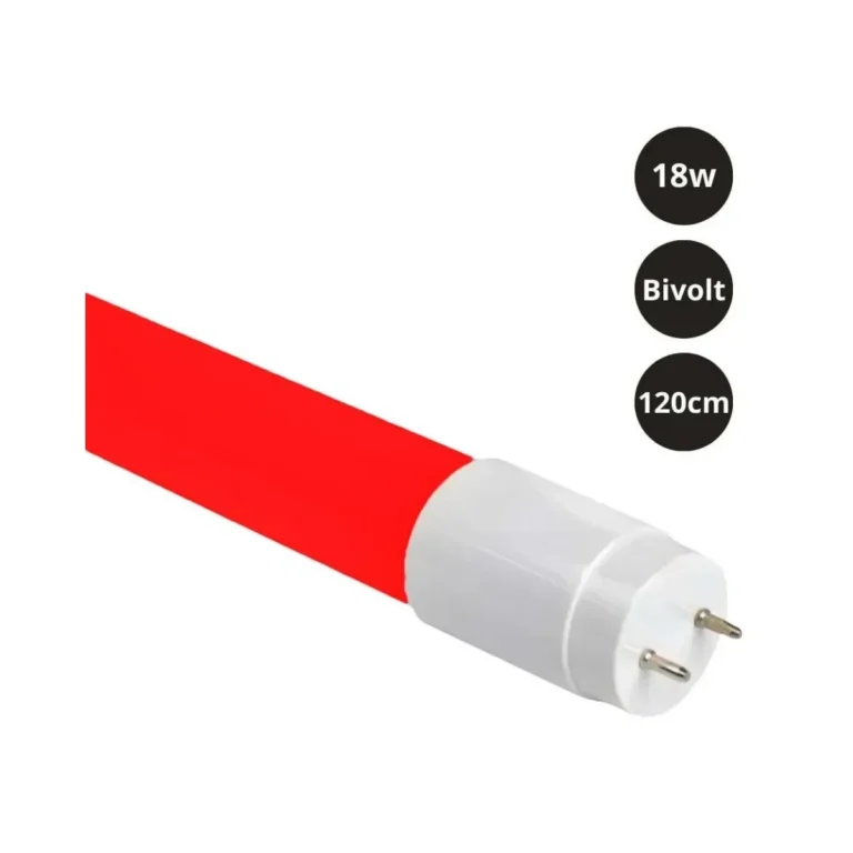 Lâmpada Tubular T8 Vermelho - 18W