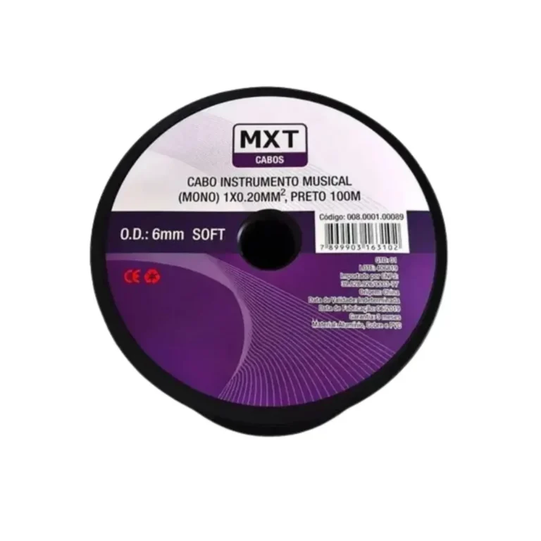 Cabo Instrumento Musical Mono 1 x 0,20 mm