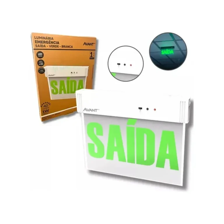 Placa Emergencia - Saida - 1W Vm - 6000K