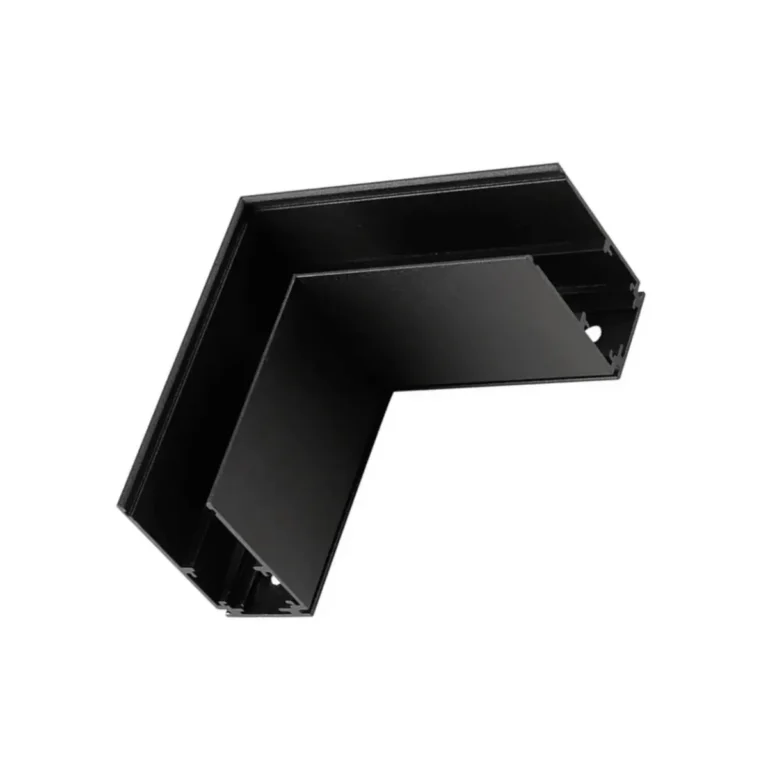 Conector em L Sobrepor Mag Preto