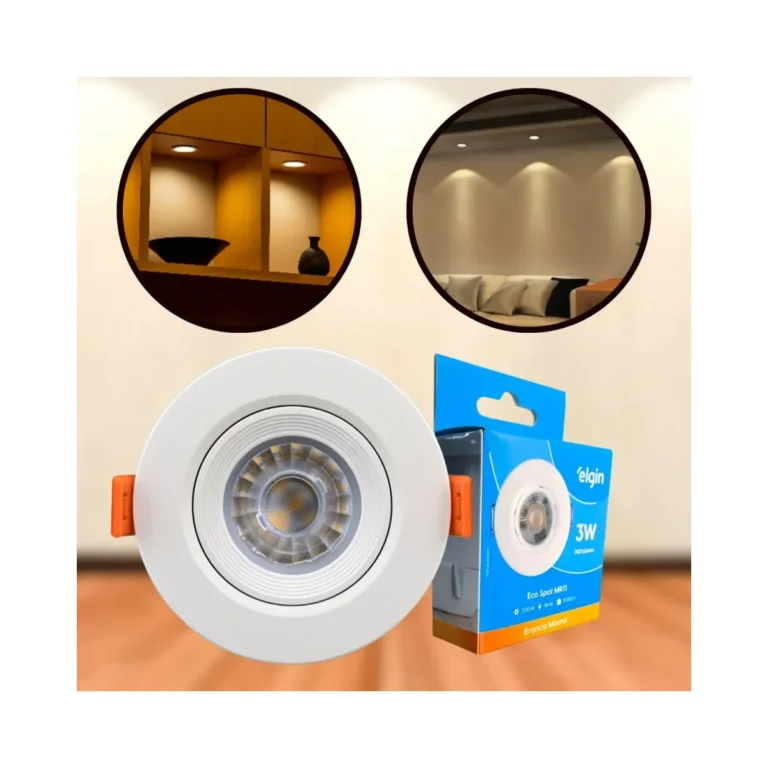Lum. LED Ecospot Mr11 3W 3000K Red Elgin