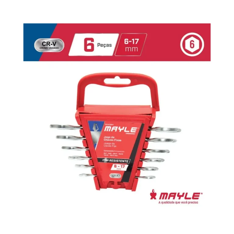 Chave Boca 06A 17 mm 6Pcs Mayle