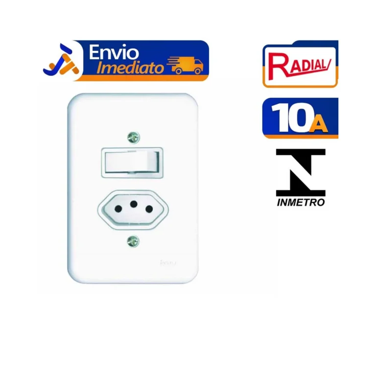 Tomada Emb C/Pl 2P+T 10A Pollar