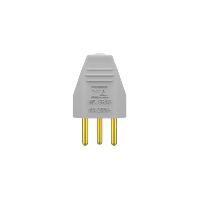 Plugue Macho 2P+T 10A Soprano