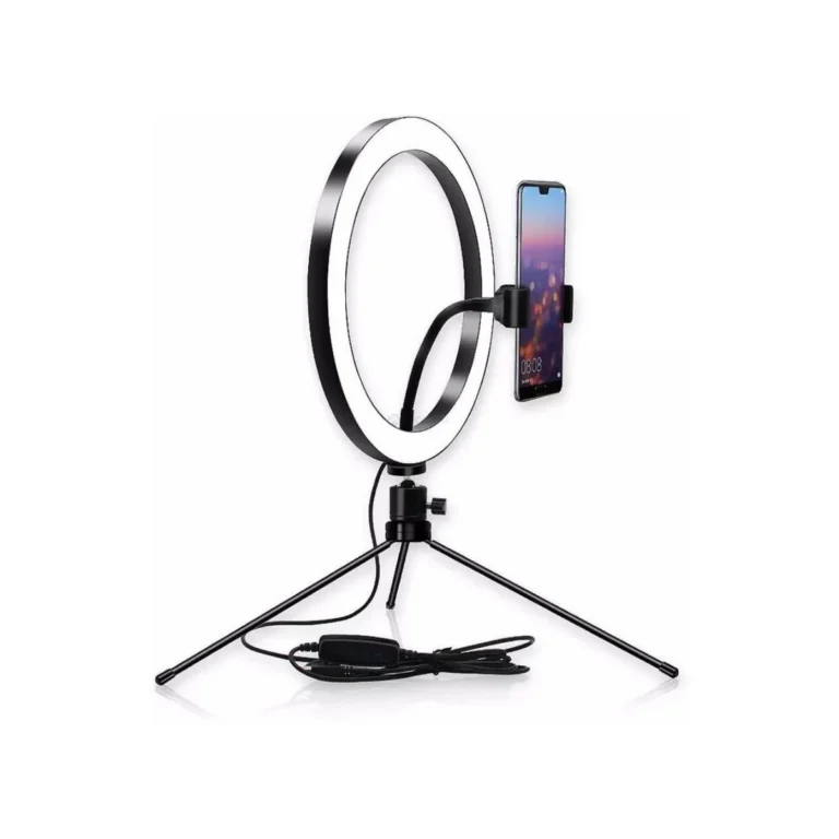 Ring Light 5V 2A C/ Suporte P/ Celular S/ Tripe Rl - 001 - 10 Ho