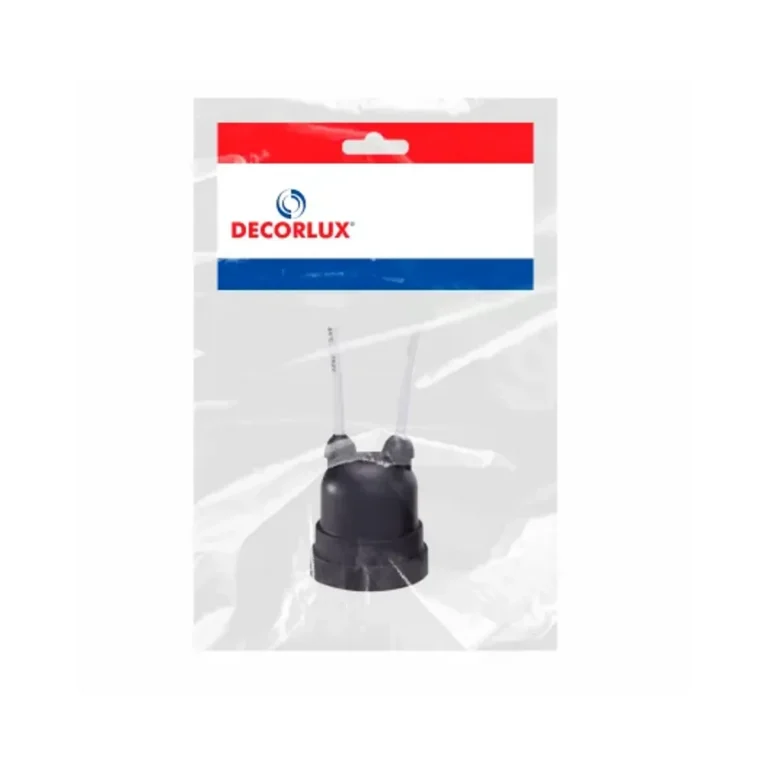 Bocal Base E27 Plástico C/ Rabicho Decorlux
