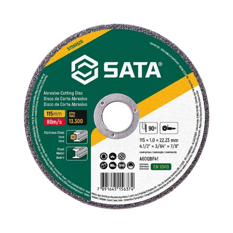 Disco Corte Abra P/Inox 115 x 1,0 x 22,23 mm Sata