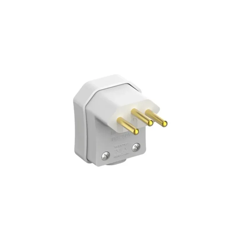 Plugue Macho 90Graus 2P 10A 250V Soprano