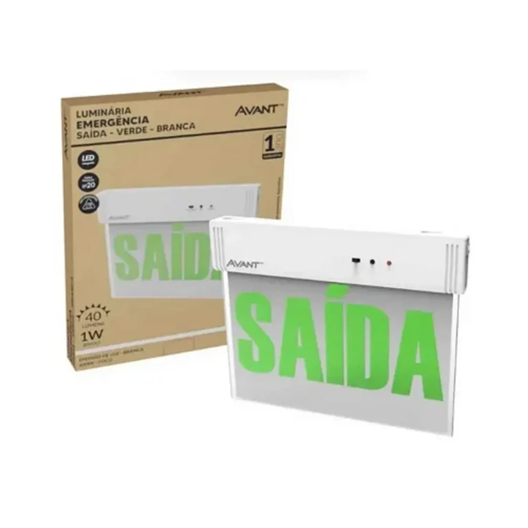 LED - Placa - 1L - Emergencia - Saida - 1W - 356 200 - Vd - 6000K - Bf
