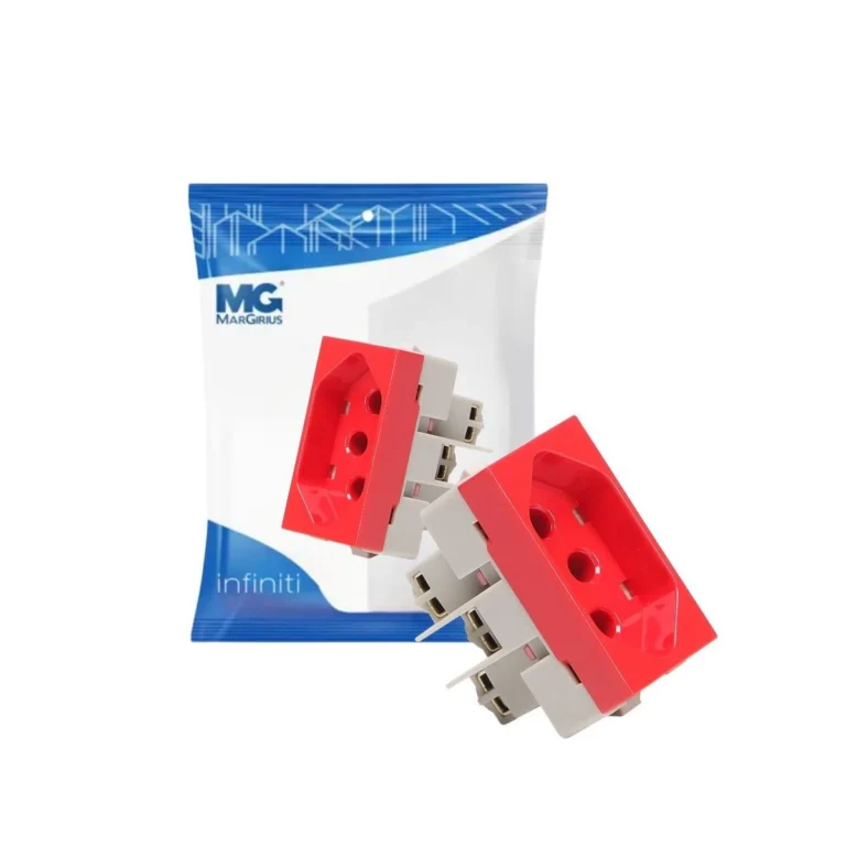 Tomada 2P+T 20A Vermelho Infinit Margirus