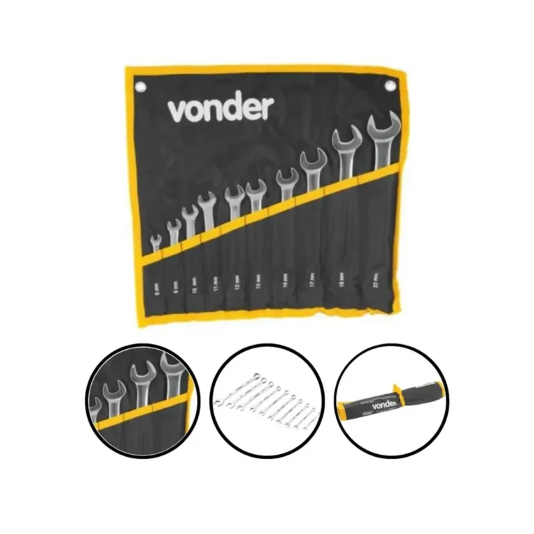 Jogo Chave Combinada Cr - V 6 - 22 mm 10Pcs Worker