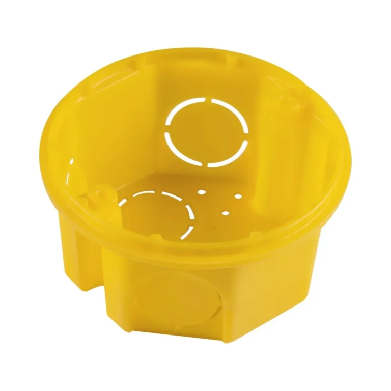 Caixa de Embutir Octogonal 3x3 em Termoplastico Amarela