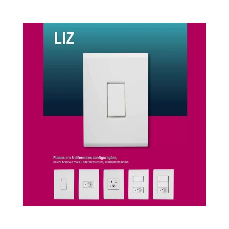 Placa 4x2 1Posto Horizontal Liz