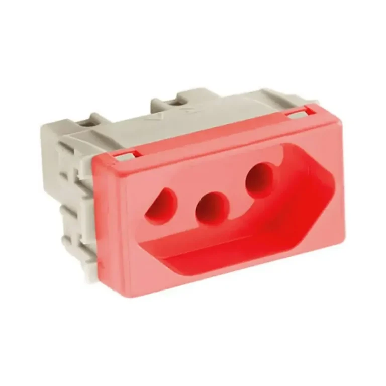 Modulo Tomada 2P+T 20A Vermelha