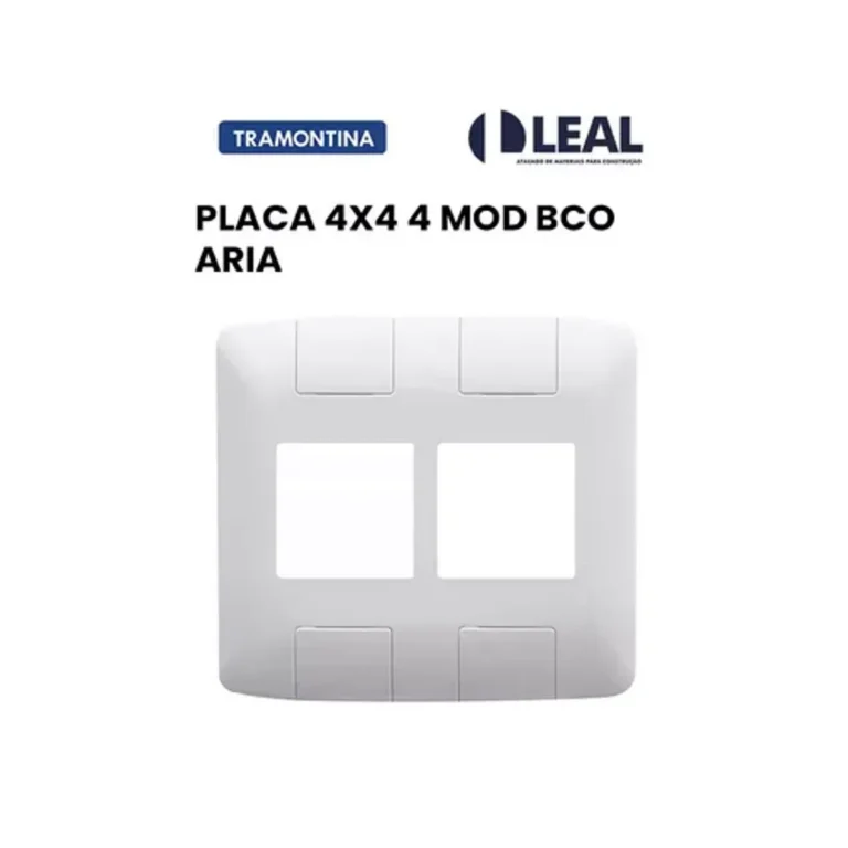 Placa 4 Postos 4x4 Aria Branca
