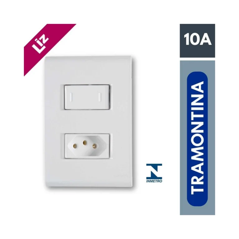 Tomada 2P+T 10A Liz Tramontina