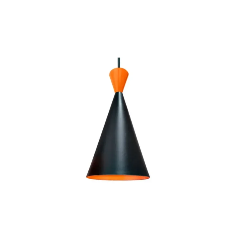 Pendente Alumínio Cone Tom Dixon Preto C/ Cobre e - 27 Lumanti