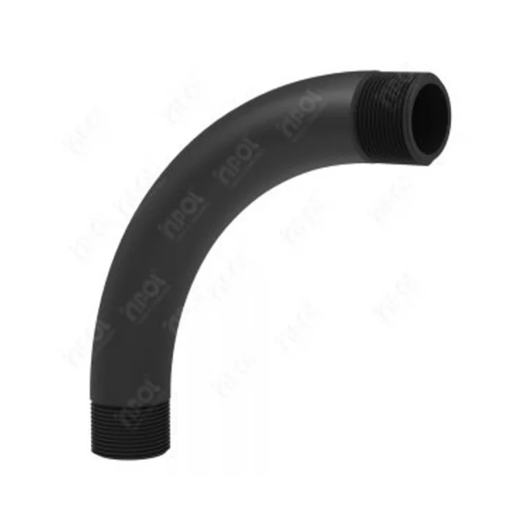 Curva 90º Linha Eco Preta Roscável 1" Master