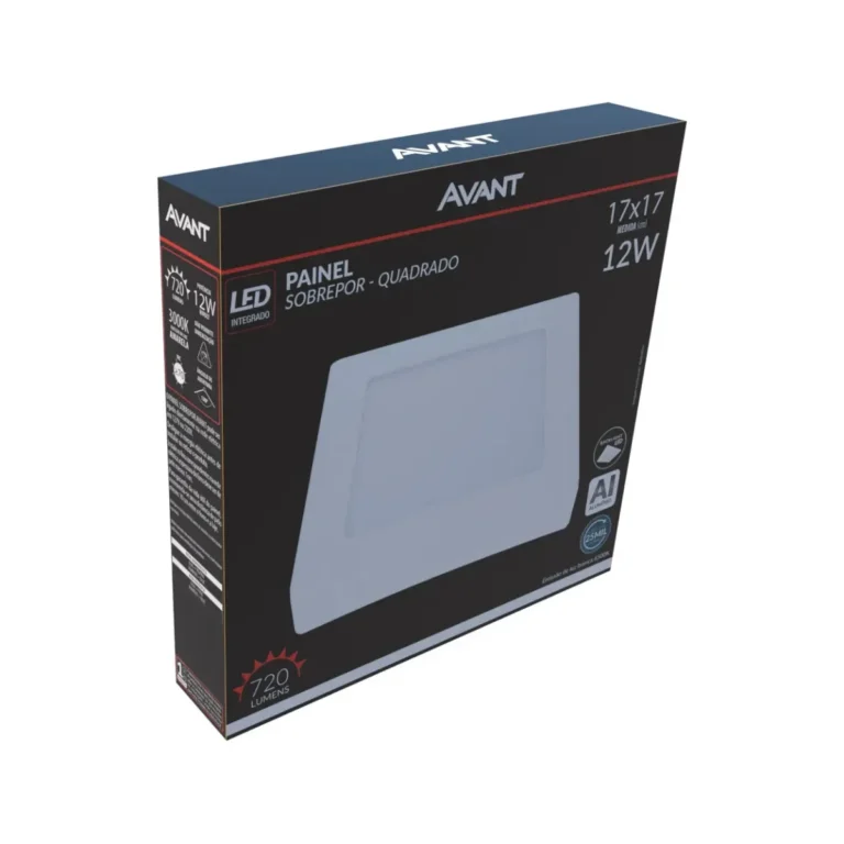 Luminária Sobrrepor Qua 6500K 12W Avant